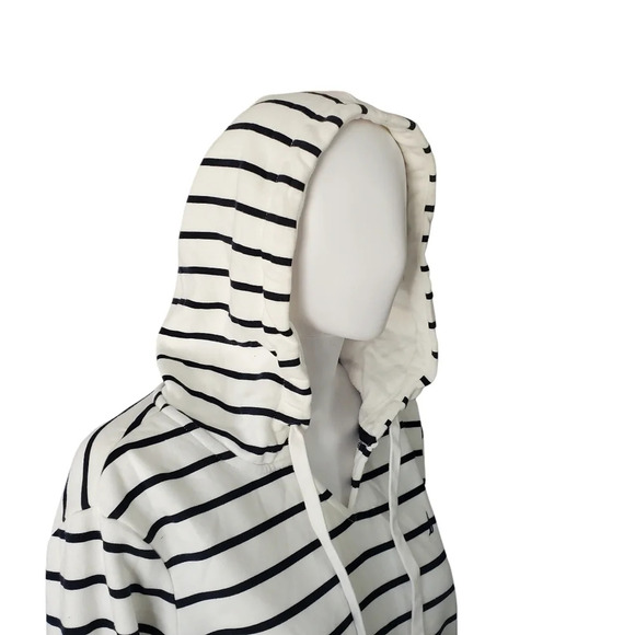 Nautica | Women's Fleece Hoodie Sweatshirt | navy and white | NWT - Picture 4 of 4
